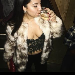 Zara faux fur jacket